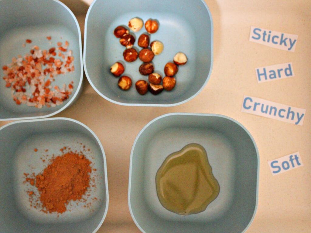 Vegan Chocolate Hazelnut Spread messy play