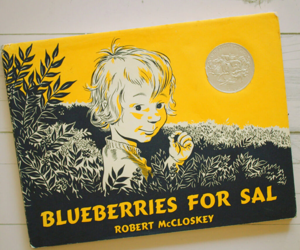 Blueberries for Sal book cover by Robert McCloskey
