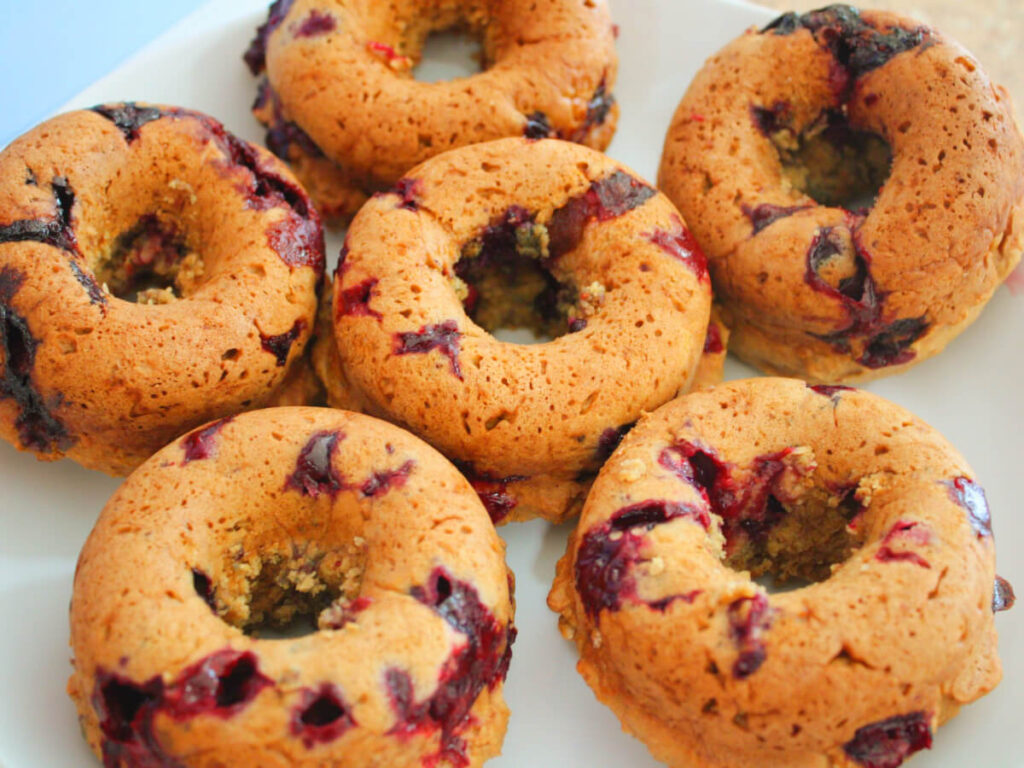 Best Vegan Blueberry Donuts