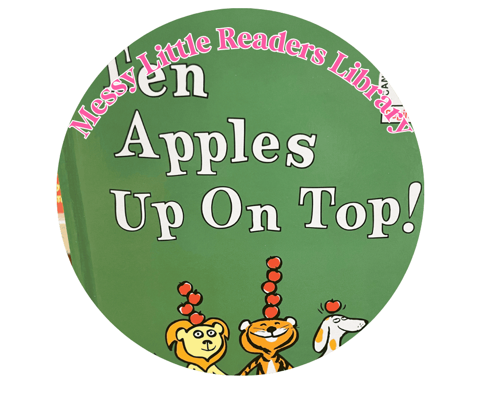 Ten Apples Up On Top children's book about stacking apples