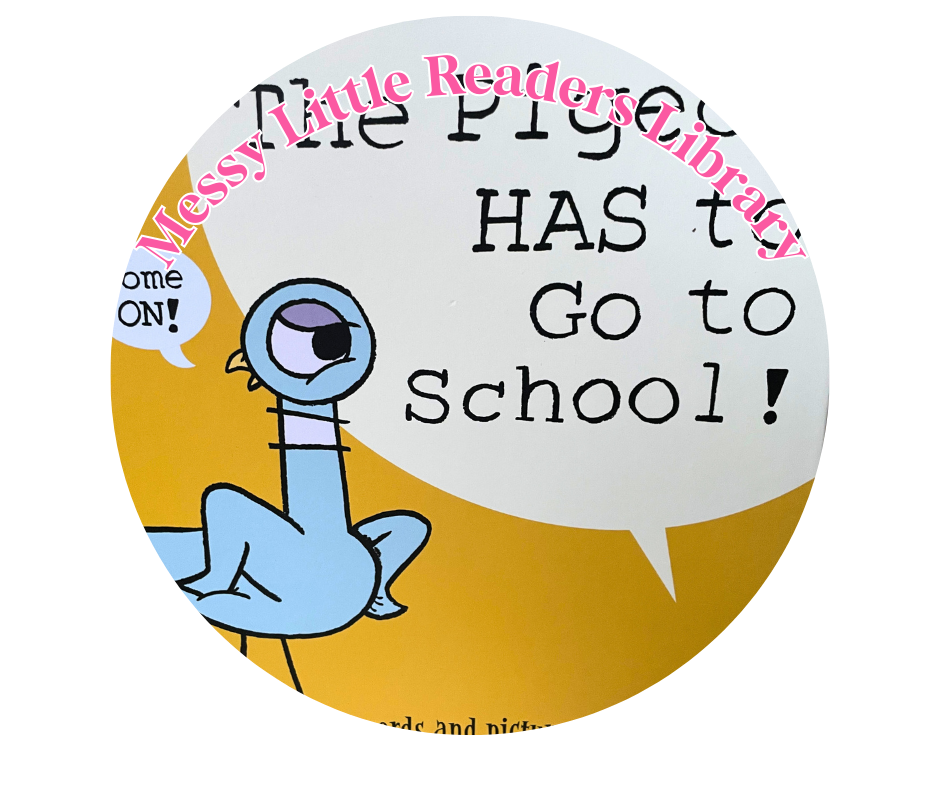 The Pigeon Has to Go to School children's book cover about school worries