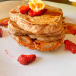 Strawberry Shortcake Vegan Pancakes