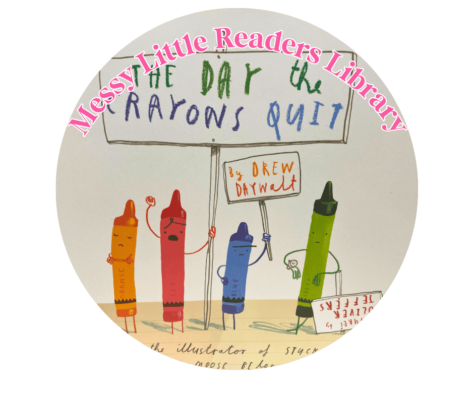 The Day the Crayons Quit children’s book cover about flexibility and different perspectives