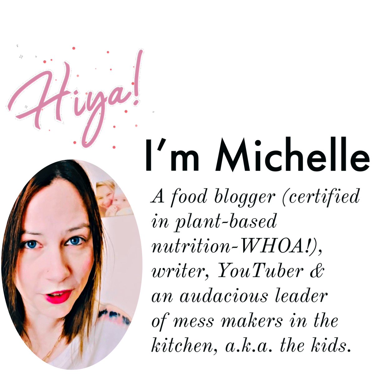 About me messy vegan mama