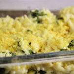 Vegan broccoli cheddar rice made with basmati rice, tender broccoli florets, and a creamy dairy-free cheese sauce