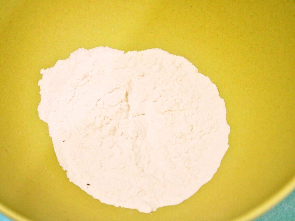 All purpose flour in a mixing bowl 