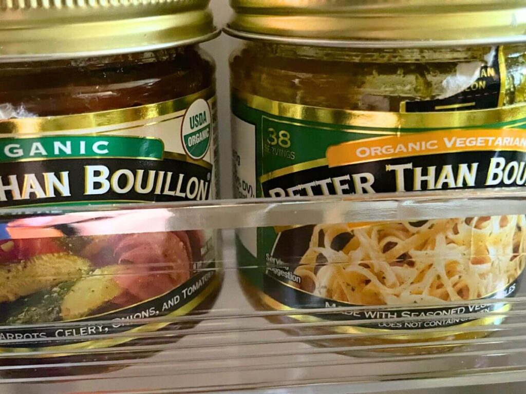 better than bouillon vegetable base jars in fridge for soup broth