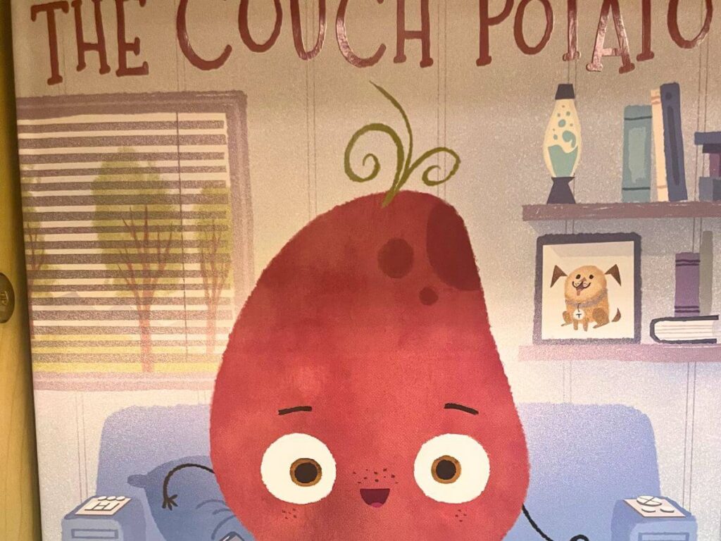 The Couch Potato book for kids about balance and trying new experiences